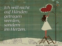 ich will nicht auf Haenden getragen werden