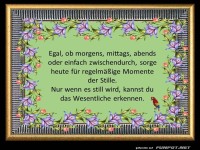 Egal ob morgens