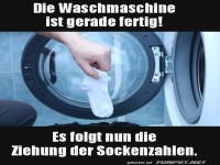 die Ziehung der Sockenzahlen
