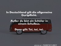 Ironie der Gurtpflicht in Sch�lerbussen