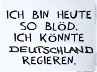 Humorvolles Statement ber Inkompetenz