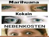 Vergleich von Augen mit humorvollen Untertiteln