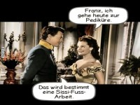 Kaiserliche Fupflege im Comicstil!