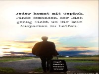 jeder kommt mit Gepck