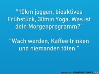 mein Morgenprogramm