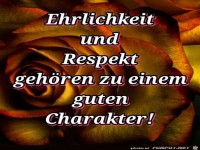 ehrlichkeit und respekt