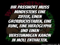 Ihr Passwort muss mindestens...