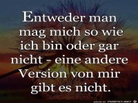 Entweder man mag mich