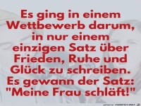 Es ging in einem Wettbewerb