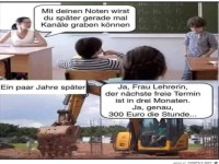 Frau Lehrer und die Zukunft....