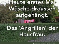 Wsche drauen aufhngen