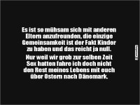 Schwierigkeiten, Elternfreundschaften zu schlie�en