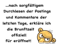 Brunftzeit nach Kommentaren er�ffnet