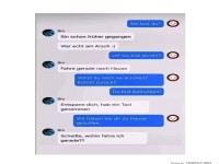 Unterhaltung �ber n�chtliche Heimfahrt