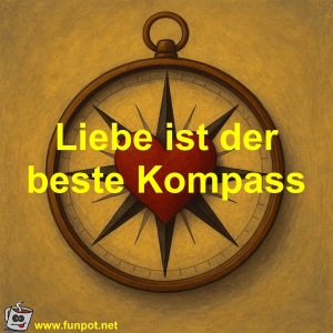 Liebe-ist-der-beste-Kompass.png von Fossy
