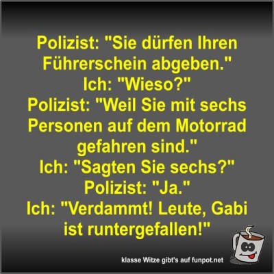 Polizist:-Sie-d&uuml;rfen-Ihren-F&uuml;hrerschein-abgeben.jpg von Fossy