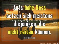 Aufs hohe Ross