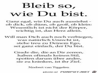Bleib so wie du bist