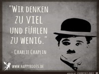 Wir denken zu viel...