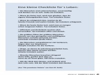 Eine kleine Checkliste fuer