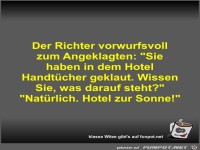 Der Richter vorwurfsvoll zum Angeklagten