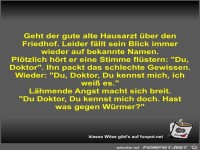Geht der gute alte Hausarzt �ber den Friedhof
