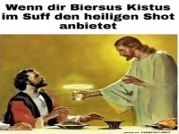 Humorvolles Bild mit Getr�nk