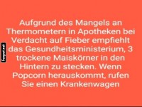 Humorvoller Tipp vom Gesundheitsministerium