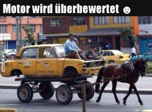 Pferdekutsche-statt-Motorauto.jpg auf www.funpot.net