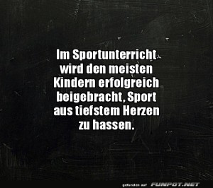 fun-Bild: Sportstunde: Der Beginn des Sporthasses!