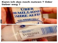 Altes Salz oder Zeitreisemittel?