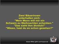 Zwei B�uerinnen unterhalten sich