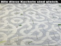 Kachel-Kunst: Das Auge t�uscht sich gern!