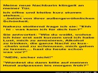 meine neue Nachbarin klingelt an meine T�r......