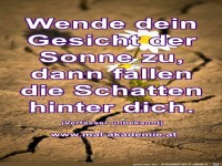 Wende dein Gesicht der Sonne zu