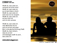 Gedicht - Weisst du...- Liebe
