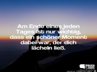 am ende eines jeden tages