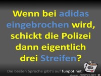 Einbruch bei adidas