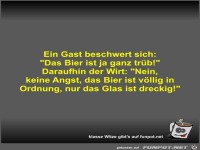 Ein Gast beschwert sich