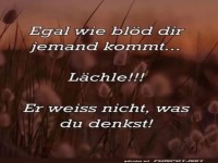 Ein L�cheln kann vieles verbergen