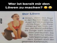 bung: Der Lwe zur Entspannung