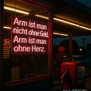 herz-Bild: Neonlicht mit inspirierender Botschaft