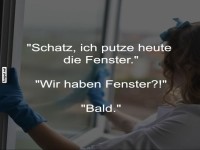 Humor �ber Fensterputzen