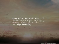 Wenn Dankbarkeit ein Sonnenuntergang wre