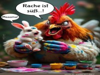 Wenn der Hahn zur Farbpalette greift