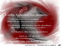 Liebe kommt zu denen