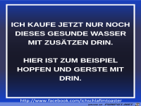 Wasser mit Zusaetzen