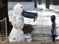 Schneemann hat Mann gefressen...