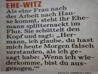 Ehe-Witz.......