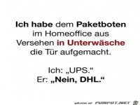 Dem Paketboten ge�ffnet